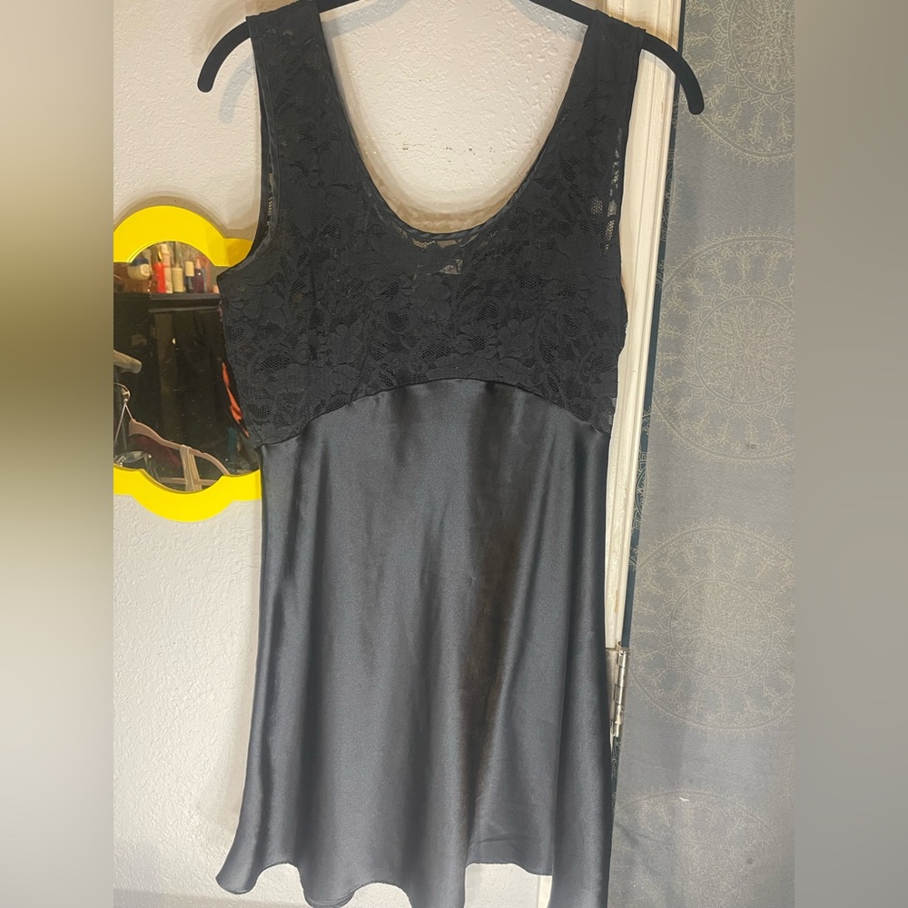 Victoria's Secret Black Lace Chemise